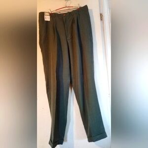 Bungalow Brand NWT Green Mens Dress Pants Cuffed 38x34‎ Mens
